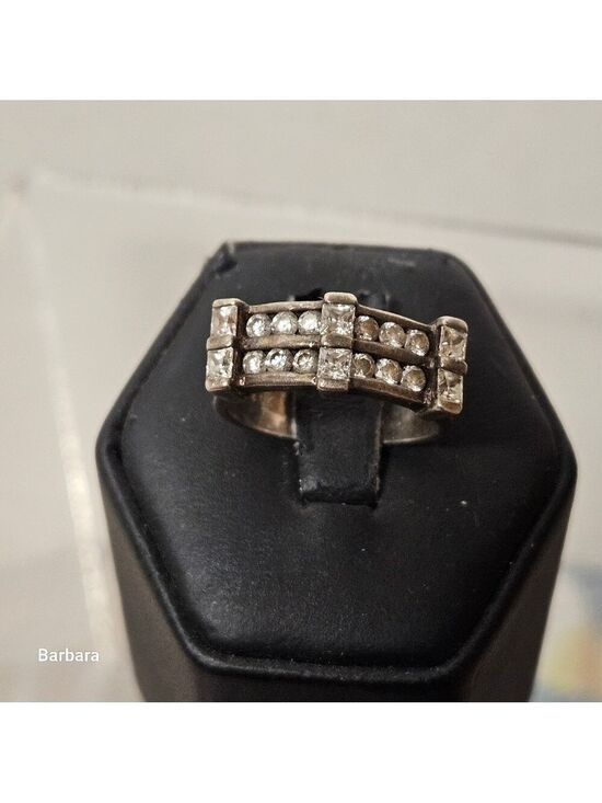 Jewelry - Vintage Sterling & Cz Ring, Size 7